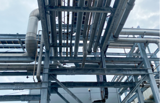 某所連絡配管施工