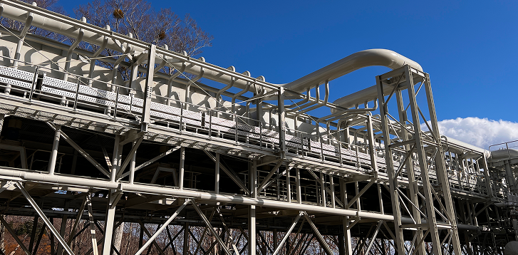 某所連絡配管施工